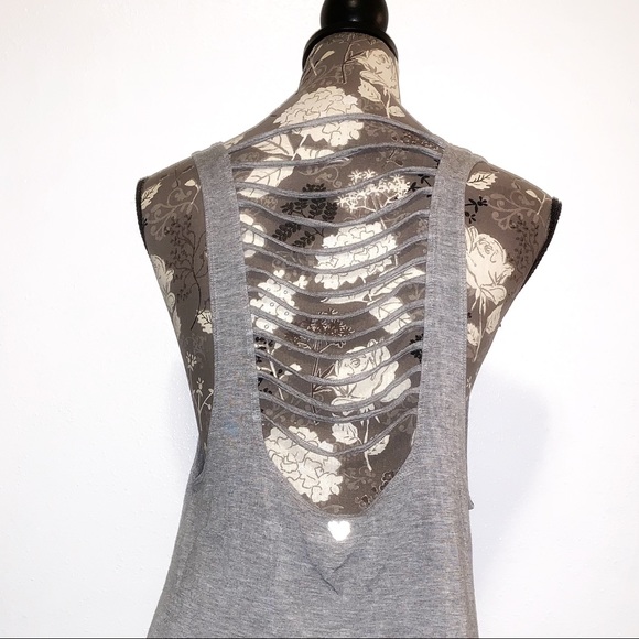 Forever 21 Tattered Back Tank Top - Picture 2 of 6